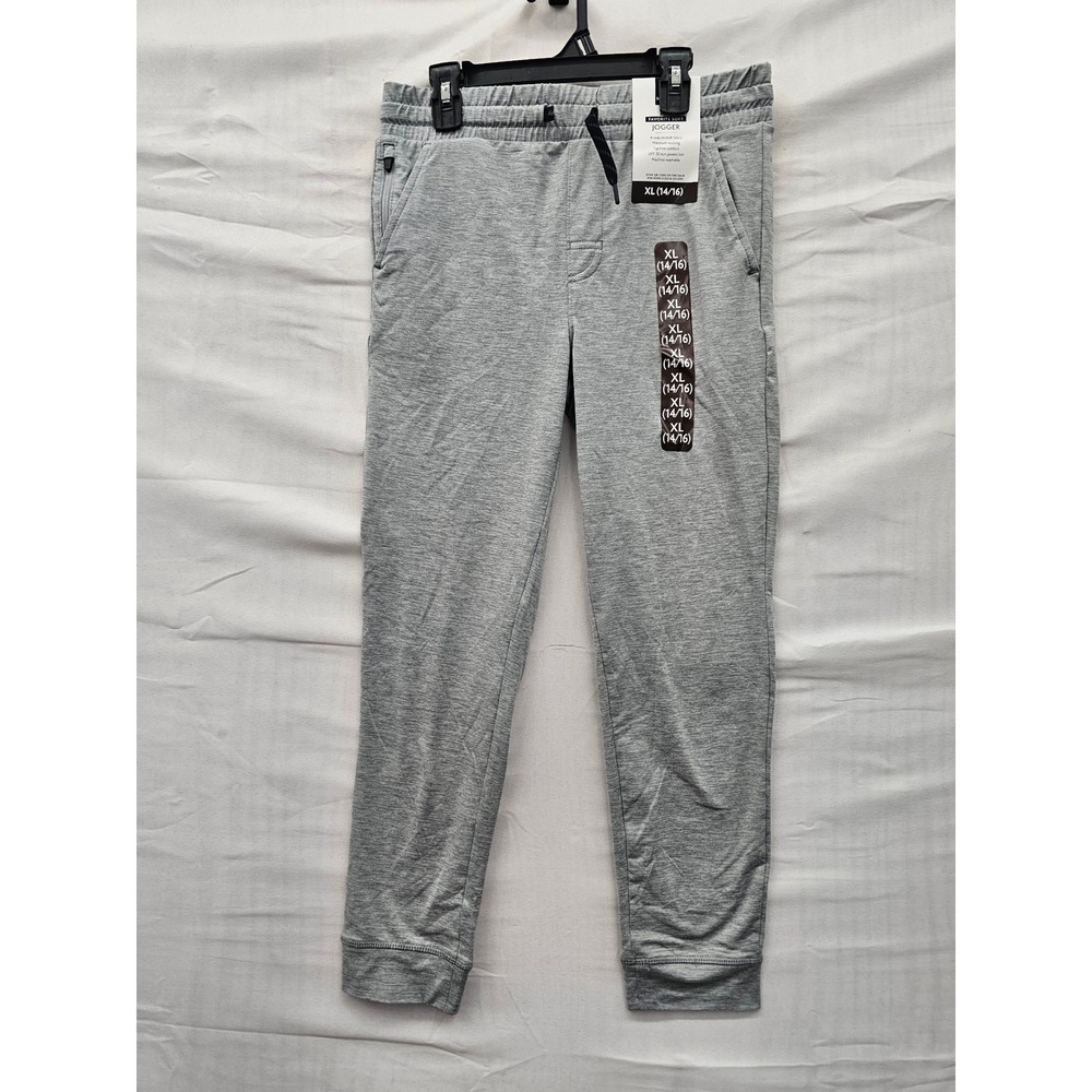 Member's Mark Boys Joggers Gray Polyester Blend Athletic Size XL